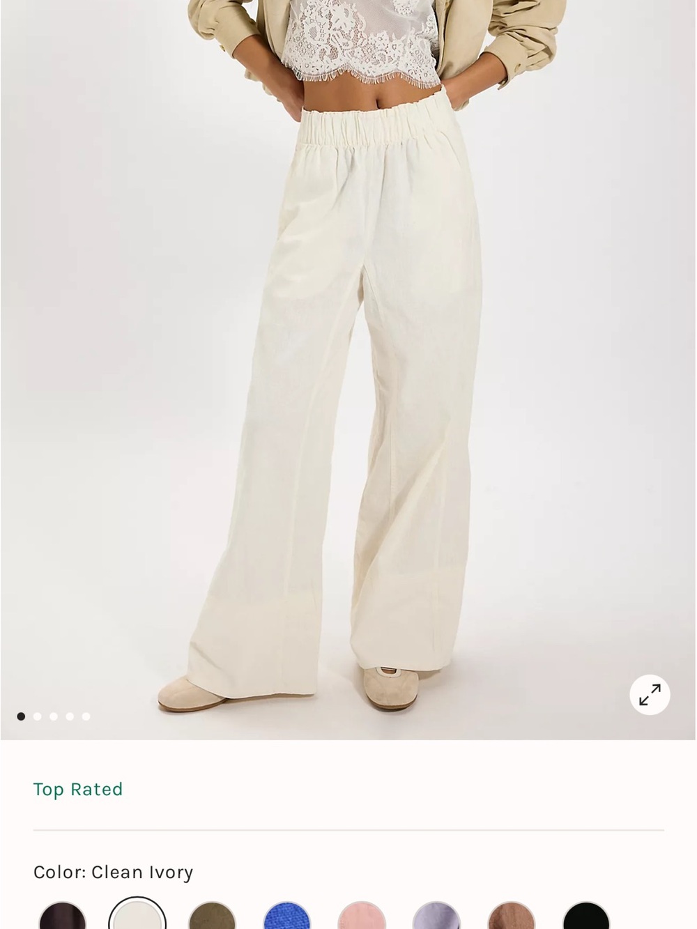 Free People
Days end linen pull-on pants